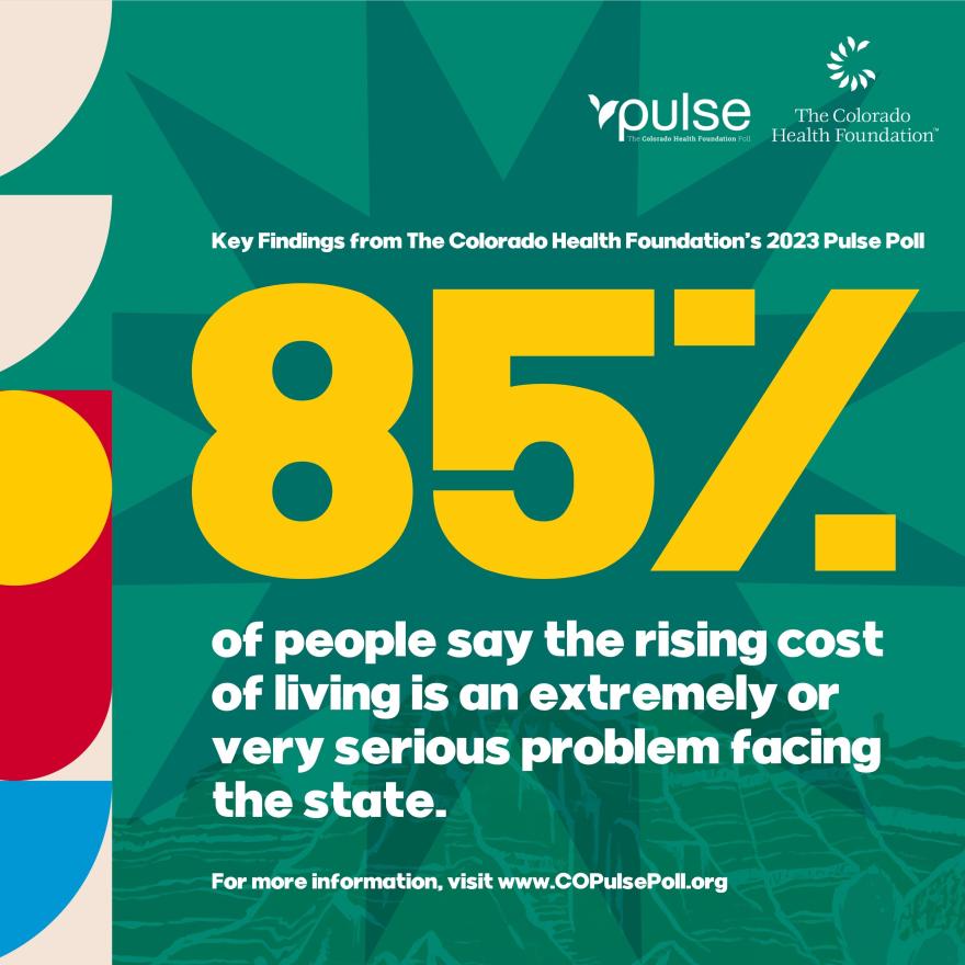85% of people say the rising cost of living is an extremely or very serious problem facing the state.