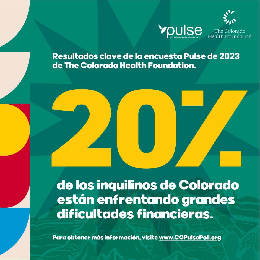 20% de los inquilinos de Colorado están enfrentando grandes dificultades financieras.