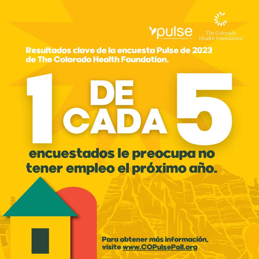 A 1 de cada 5 encuestados le preocupa no tener empleo el próximo año.